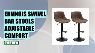 Ermnois Bar Stools Review: Swivel Counter Height Set of 2