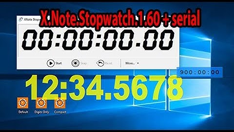 XNOTESTOPWATCH 1.60 WITH SERIAL