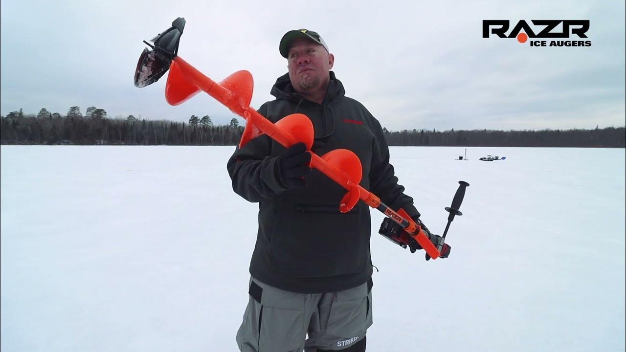 RAZR Ice Augers Brad Hawthorne demos the RAZR Synthetic Ultra Ice