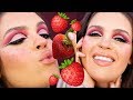 Strawberry Inspired Makeup Look