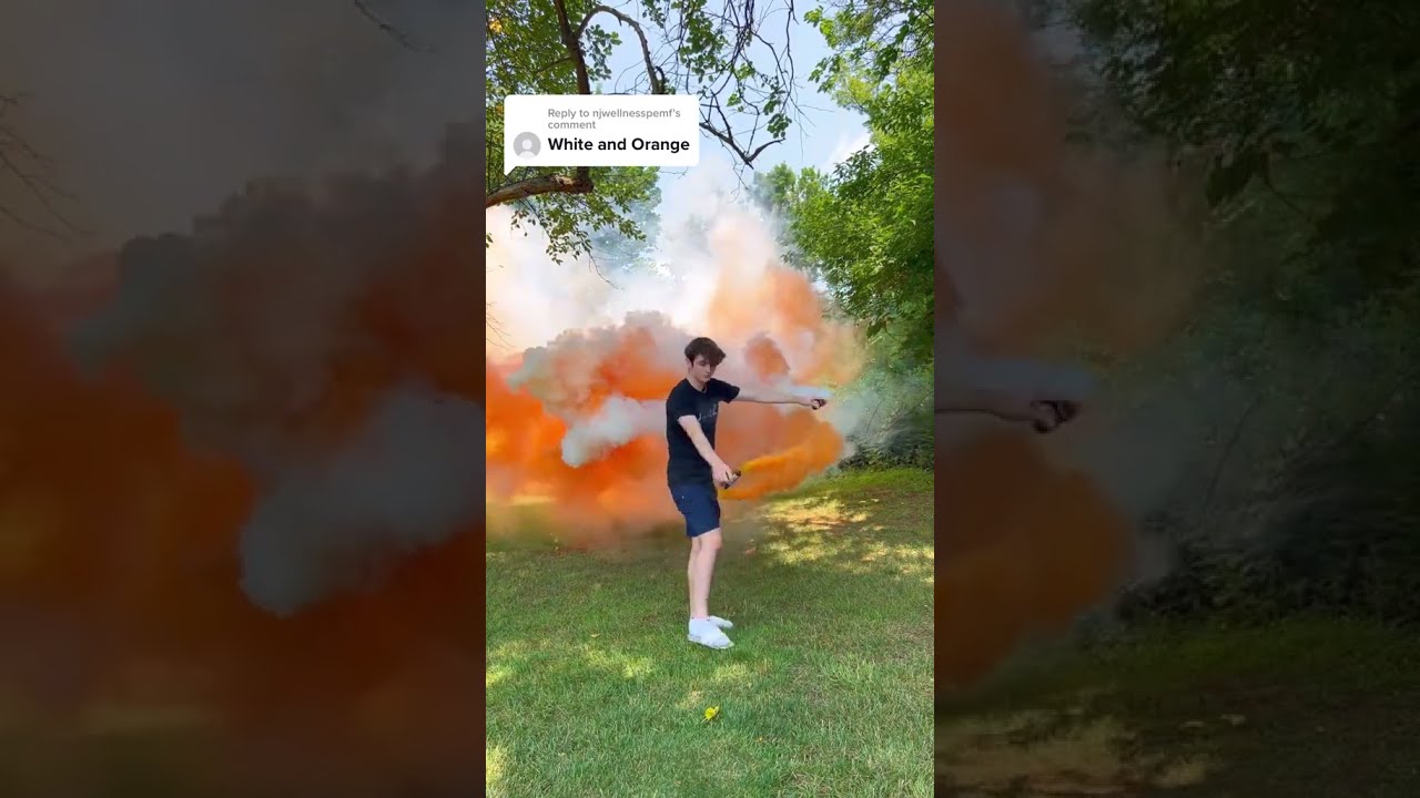 White and Orange Colored Smoke Sticks - Best Smoke Grenades