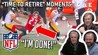 NFL "Time to Retire" Moments REACTION!! | OFFICE BLOKES REACT!!