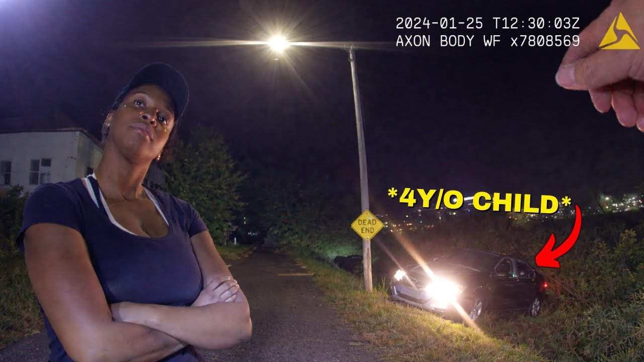 Woman Crashes Into Ditch With 4 Year Old Child Inside