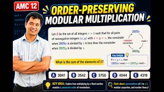 AMC 12B 2025. Problem 23. Order-Preserving Modular Multiplication