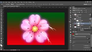 Flower With neon glow and lightning Effects screenshot 5