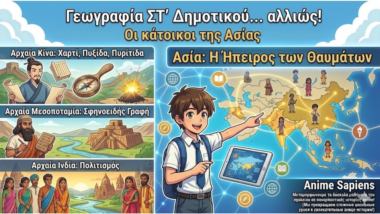 Ασία: Αρχαίοι Πολιτισμοί & Ακραίες Αντιθέσεις!  (Γεωγραφία ΣΤ' Δημοτικού... αλλιώς!)