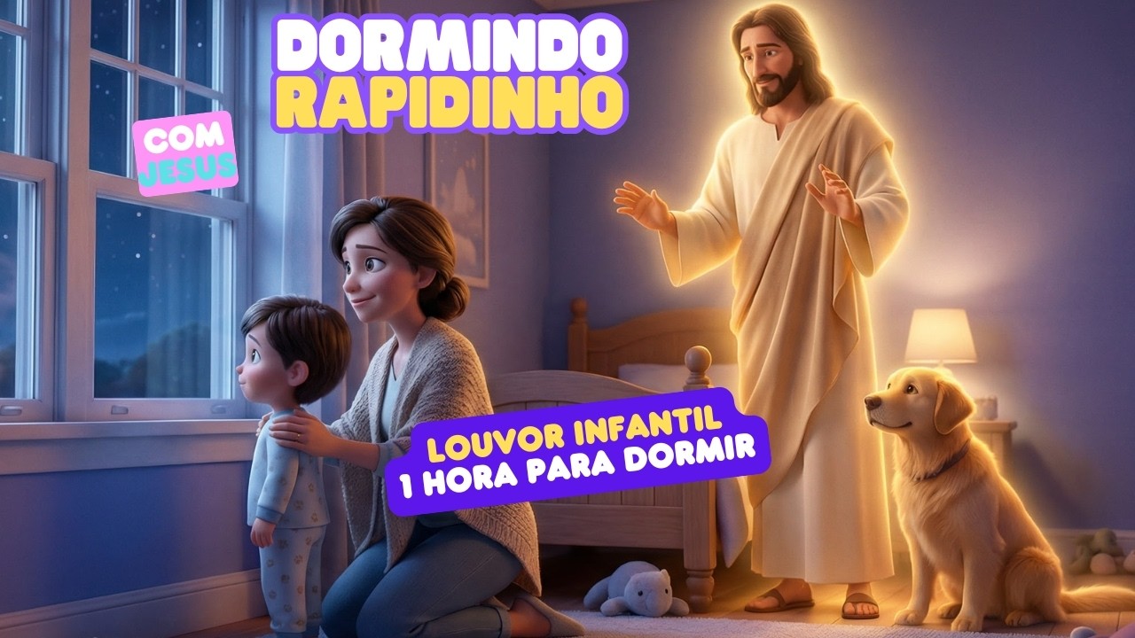 Canções de Ninar com Jesus | Música Infantil Gospel Para Acalmar e Dormir em Paz com Deus pai