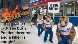 Kirks killer in custody. Postal workers take job action. NDP swirls the toilet in Alberta & more