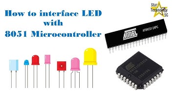 How to interface a LED with 8051 Microcontrollers in Assembly Language #microcontroller