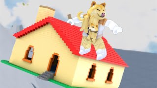 O ESCORREGADOR GIGANTE DE CASAS! | Roblox | Slide House Tumble