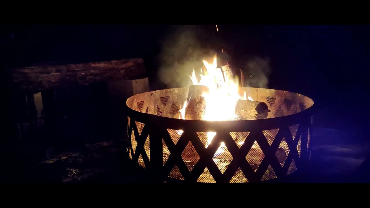 ASMR Head and Neck Massage by a Bonfire - Mic Brushing - Soft Speaking