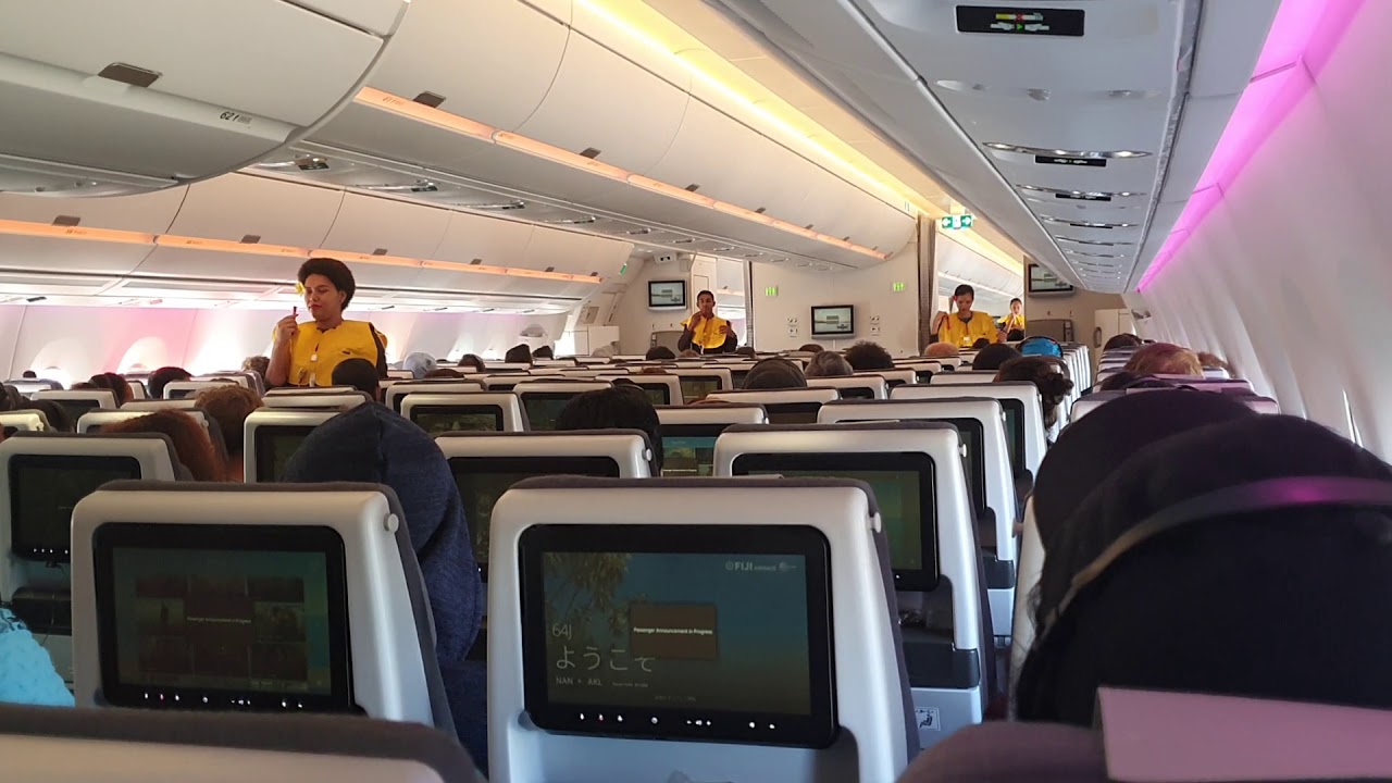 InFlight Safety Demo Fiji Airways. YouTube