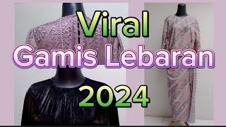 Viral Gamis Lebaran 2024 Shimmer, Silk Embossed