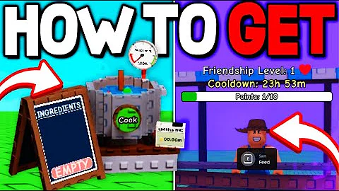 How To FEED SAM FOOD TO UNLOCK SHOP in Grow A Garden! How To GET COOKING POT