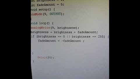 Arduino實驗：控制 LED 燈光亮度
