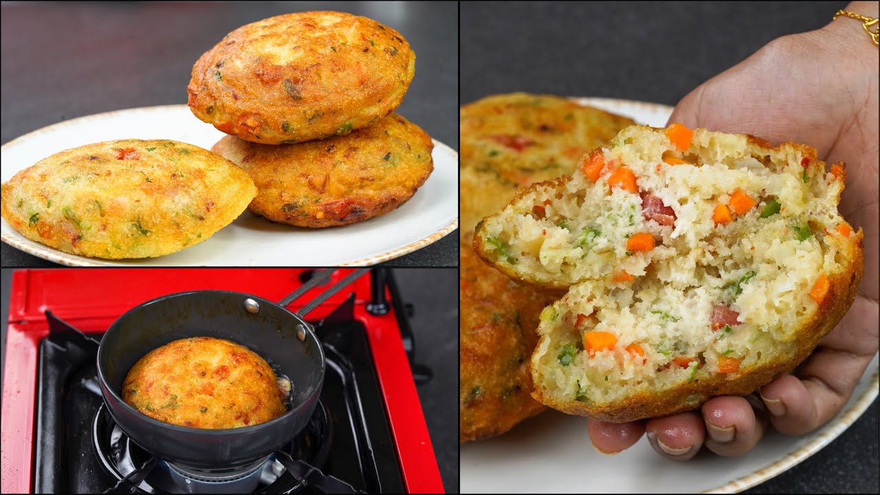 Healthy & Instant Dosa Recipes for Morning Breakfast | Suji Bun Dosa Recipe | Evening Snacks Recipe