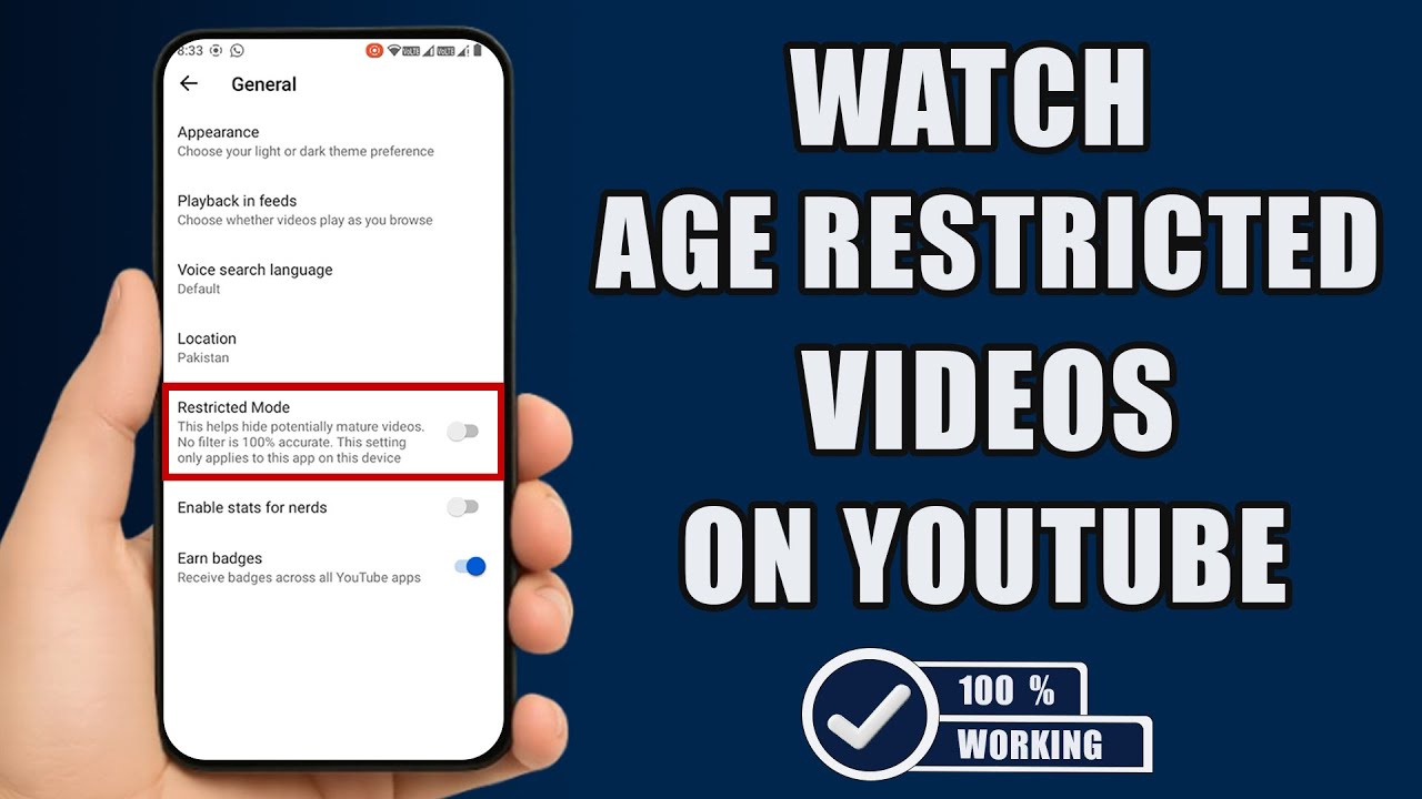 Как смотреть видео на YouTube с возрастными ограничениями (на мобильном устройстве) | Быстрый и п...