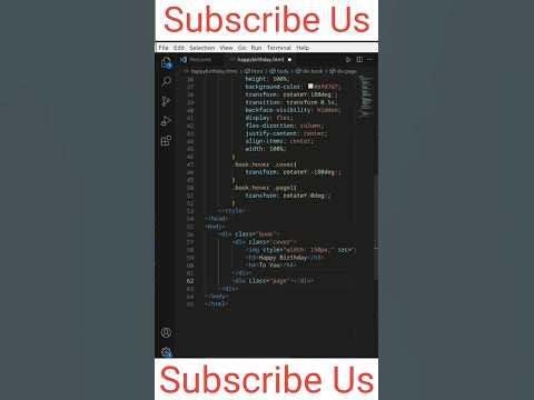 Happy Birthday Card | HTML CSS JAVASCRIPT | How to make Birthday Card ...