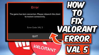 HOW TO FIX VALORANT ERROR CODE VAL 5 (2026) | FIX VALORANT VANGUARD ERROR