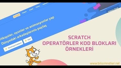 Scratch Operatörler Kod Blokları Örnekleri