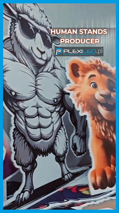 Human Stand PLEXILED: Advertising in Your Shape!