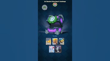 2v2 Double Elixir Draft Challenge | 9-2 Chest Opening!!