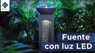 Fuente con luz LED