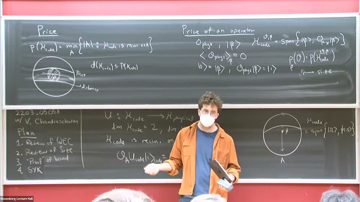 Quantum Error Correction in SYK and Bulk Emergence - Adam Levine