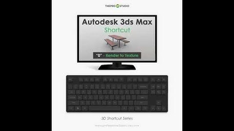 3D Shortcut Series - Day 3 | Render to Texture | Autodesk 3ds Max
