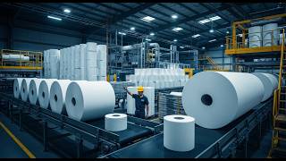 How Waste Paper Becomes Soft Toilet Paper | Full Recycling Factory Process screenshot 4