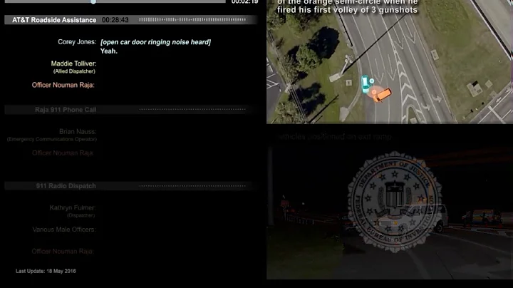 Corey Jones shooting scene, FBI animation, phone c...