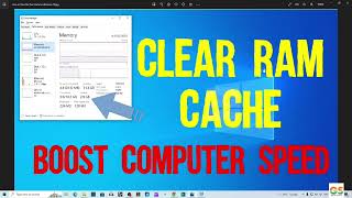 How to Clear RAM Cache in Windows 10 and 11 2024  Make Computer Faster #ram #pctips