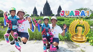 LEIKA JUARA 1‼️ LOMBA SEPATU RODA DI PRAMBANAN😍 || beginner clas