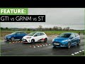 Drag Race and Road Test - VW Polo GTI - Toyota Yaris GRMN - Ford Fiesta ST