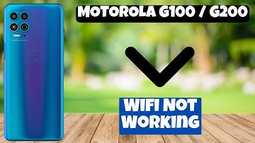 Wifi Not Working || Wifi not connecting issue || Wifi not showing problem MOTOROLA G100 / G200