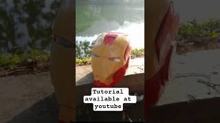 🚨IRON MAN HELMET🚨 #marvel #ironman #avengers #craft #transformation #trending #cardboard #cardboard