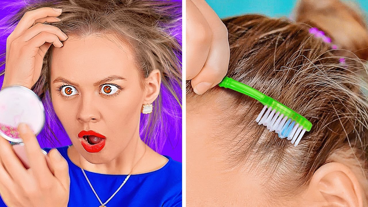 HANDY HAIR HACKS FOR EVERY GIRLS TROUBLE || Simple Beauty Tips by 123