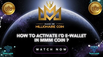 How to activate e-wallet id in MMM Coin ? #mmmc #crypto #bitcoin #bhutan #binance #bnb#trending#lgns