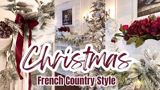 CHRISTMAS 2023 ~ CHRISTMAS DECORATE WITH ME ~ FRENCH COUNTRY STYLE ~ CHRISTMAS DECOR IDEAS