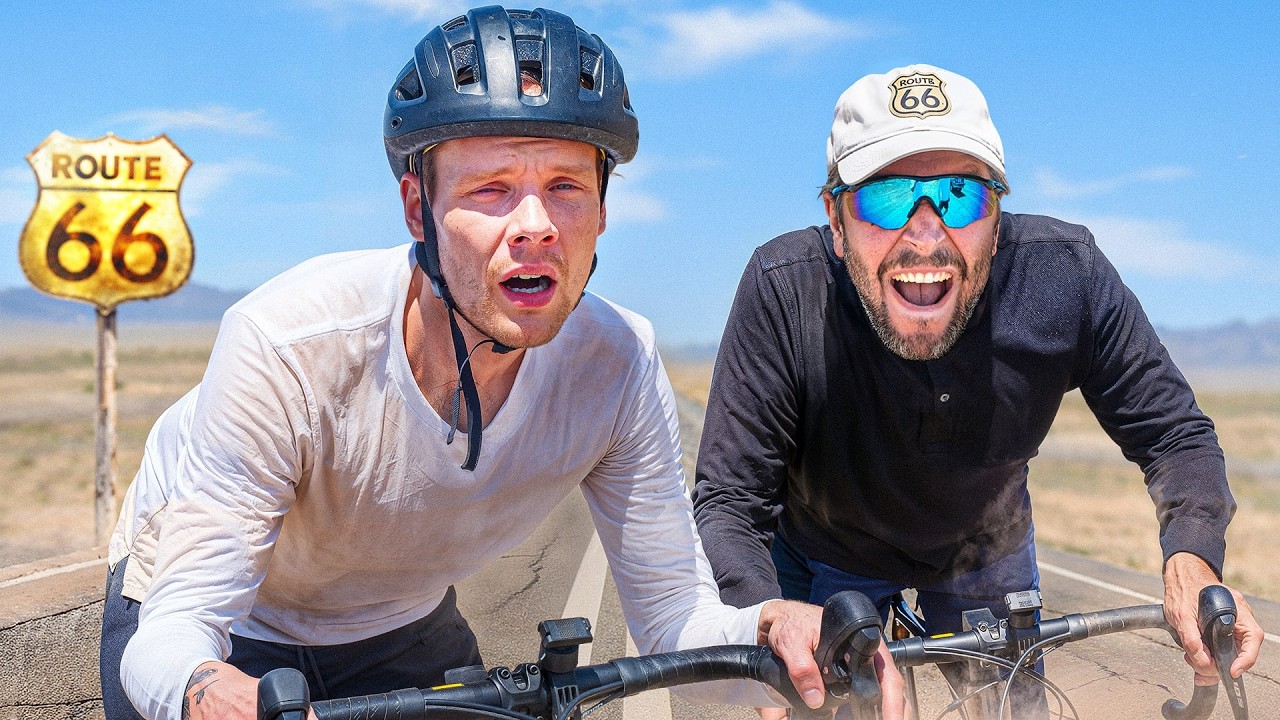 Route 66 EXTREM: Fahrrad-Duell gegen @marcgebauer bei krasser Hitze