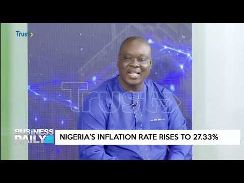 BUSINESS DAILY: SOARING FOOD PRICES PUSH INFLATION RATE TO 27.33%