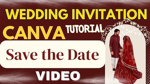How to Make a Wedding Ceremony Invitation Video Card red in Canva | @mairanaeem10 