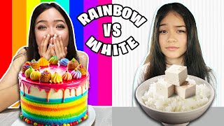Colored FOOD CHALLENGE | Tran Twins