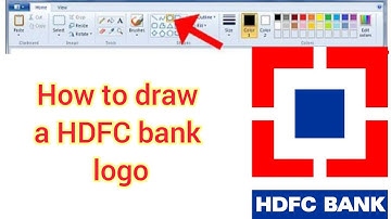 How to draw a HDFC Bank logo.. Tutorial....