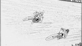 Motorcycle Racing Boardtrack Animation Sequence