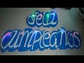 ✔COMO HACER LETRAS EN TECNOPOR CON LUZ LED!!!!