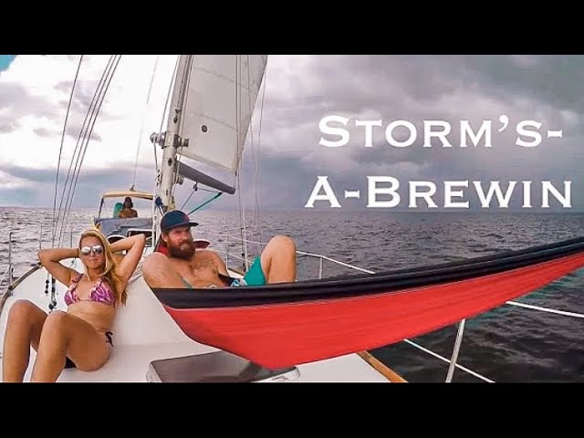 1st Time Anchoring OVERNIGHT... in a Tropical Storm! - Bums on a Boat Ep 5