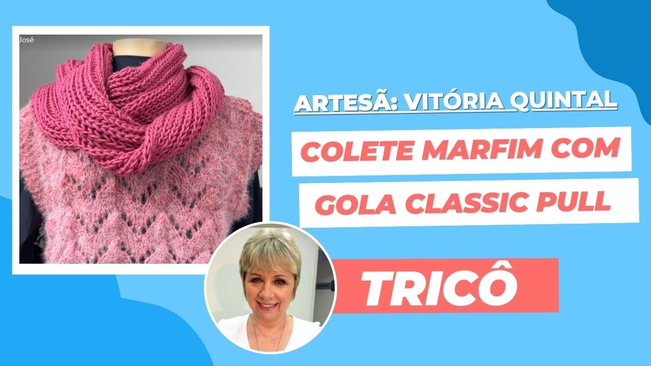 Colete Marfim com Gola Classic Pull por Vitória Quintal