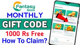 Fantasy gems gift code | Fantasy Gems Monthly Gift Code | fantasy gems earning app screenshot 4