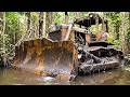 Full Restoration 55 Years Old Ruined Caterpillar D9G 1968 Abandoned in Deep Jungle Swamp Condition